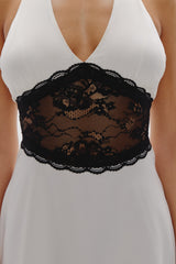 Audrey Satin Mini Dress - Soft Sand