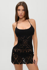 x JENNIE Gabriella Crochet Coverup - Black