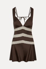 Sedona Satin Mini Dress - Gift Wrap