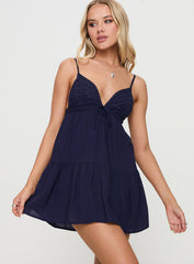 Nicoletta Mini Dress Navy