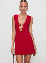 Steward Mini Dress Red