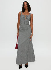 Roundtrip Maxi Dress Black / White