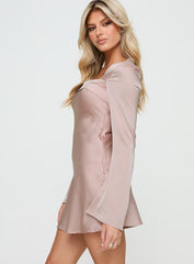 Phillipa Long Sleeve Mini Dress Pink