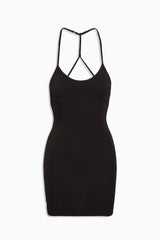 x JENNIE Carla Cotton Mini Dress - Black