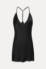 x JENNIE Colette Silk Mini Dress - Black