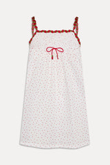 Coppola Cotton Babydoll Dress - Tiny Berry