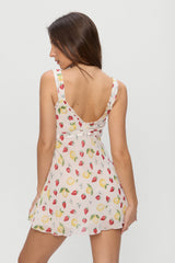 Dreamer Chiffon Mini Dress - Amalfi