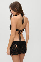 x JENNIE Gabriella Crochet Coverup - Black