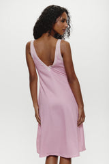 Memory Lane Satin Midi Dress - Love Drop