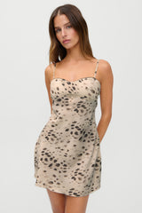 x JENNIE Scarlet Satin Mini Dress - Marrakesh
