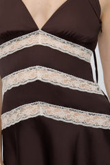 Sedona Satin Mini Dress - Gift Wrap