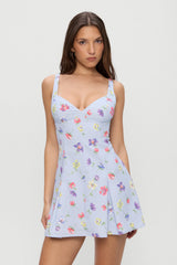 Siren Floral Mini Dress - Fresh Florals