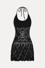 x JENNIE Gabriella Crochet Coverup - Black