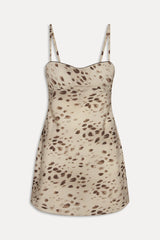 x JENNIE Scarlet Satin Mini Dress - Marrakesh