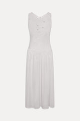 Soleil Backless Embroidered Midi Dress - Sleepy Angel