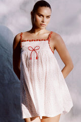 Coppola Cotton Babydoll Dress - Tiny Berry